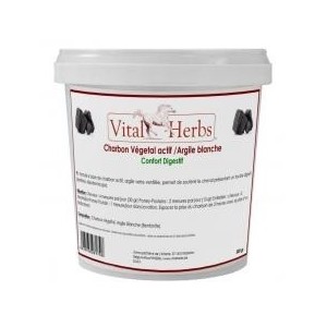 Charbon végétal actif - Argile blanche Vital Herbs