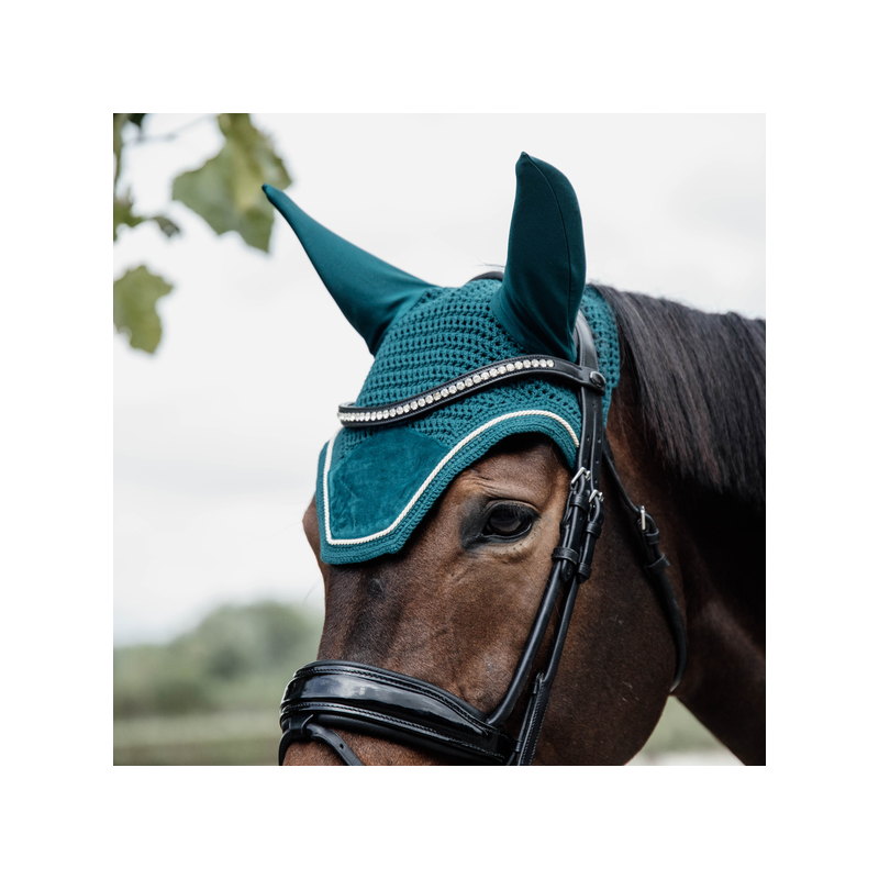 Kentucky Horsewear Bonnet Wellington Velours Émeraude Pour Poney